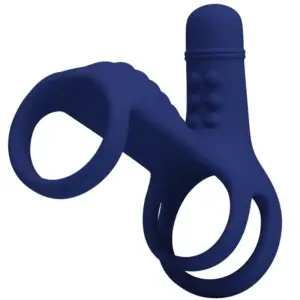 Pretty Love - Anillo Vibrador Premium con Extensión Azul
