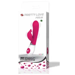Pretty Love - Vibrador Flirtation Premium con Estimulador Clitorial