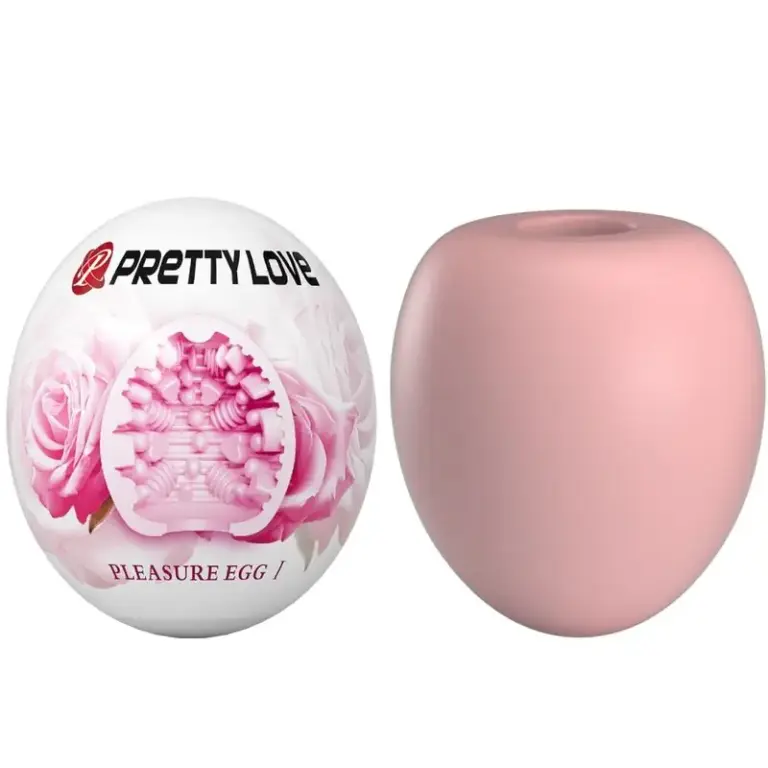 Pretty Love | Masturbador tipo huevo rosa de 39 g
