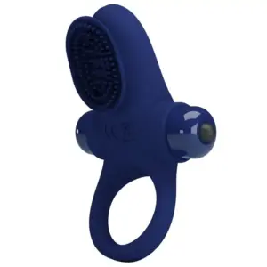 Pretty Love - Anillo Pene Vibrador Premium Azul
