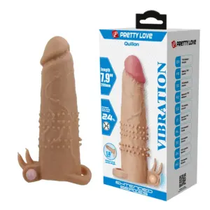 Pretty Love - Quillon Penis Sleeve Premium con Estimulador Clitoriano