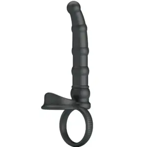 PRETTY LOVE - Anillo Vibrador Tatum con Plug 10 Modos Black