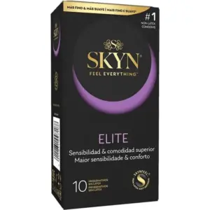 SKYN - Condones Elite Ultra-Finos 10 Unidades Premium