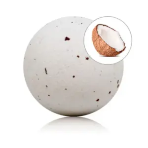 TALOKA - Bombón de Baño de Coco Premium con Pétalos de Rosa