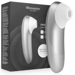 WOMANIZER - Estimulador Clitoral Profesional Silver Grey