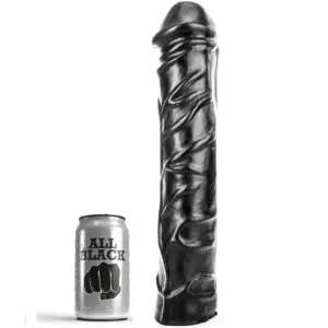 ALL BLACK - Giant Soft Fisting Dildo 32 cm para retos intensos