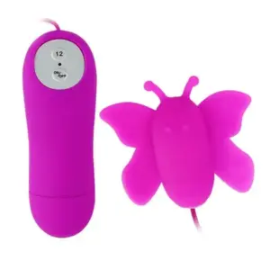 BAILE Love Eggs Butterfly estimulador clítoris 12 velocidades lila con mando
