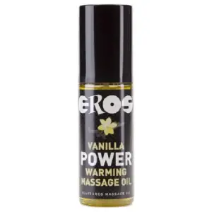 Eros Power Line - Aceite de masaje comestible con efecto calor y sabor vainilla 100 ml