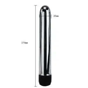 Baile - Vibrador clásico de ABS con vibración multispeed y diseño metálico