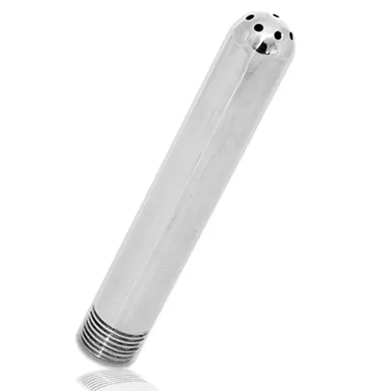 METAL HARD - INTIMATE DOUCHE II: ducha anal de acero para limpieza íntima