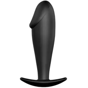 Pretty Love Anal Plug Silicone Penis Form Black, placer anal seguro y realista