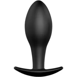 PRETTY LOVE - Anal Plug Silicone Anchor 8.5 cm negro ergonómico