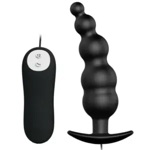 Pretty Love Plug Anal de Silicona con 12 Modos de Vibración y Mando