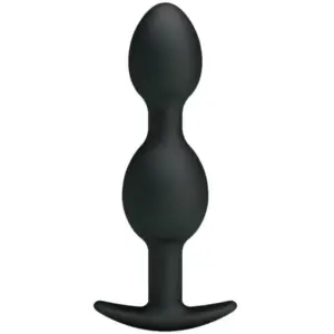 PRETTY LOVE - Silicone Anal Balls 12.5 cm Negro para Estimulación Anal