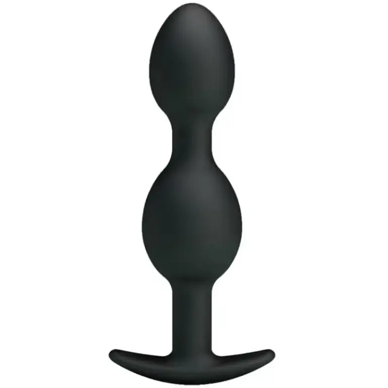 PRETTY LOVE - Silicone Anal Balls 12.5 cm Negro para Estimulación Anal