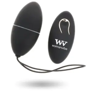 Womanvibe Alsan Egg Black: huevo vibrador con mando a distancia