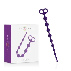 INTENSE - Jaiden Anal Beads Lilac: bolas anales de silicona suave