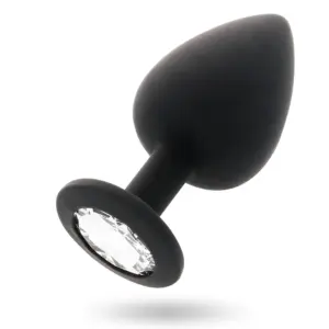 INTENSE - SHELKI M Anal Plug Black de silicona suave y flexible