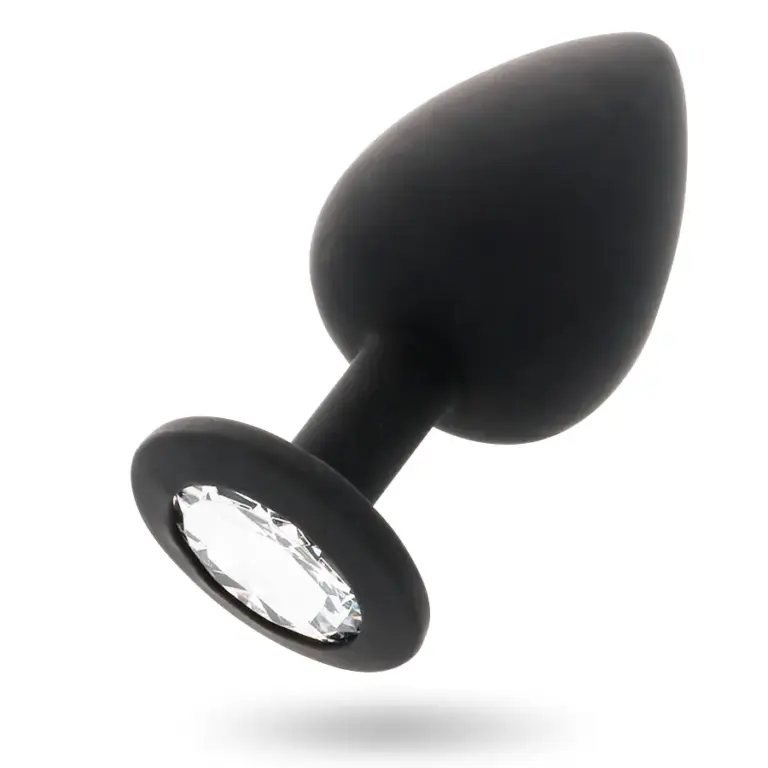 INTENSE - SHELKI M Anal Plug Black de silicona suave y flexible