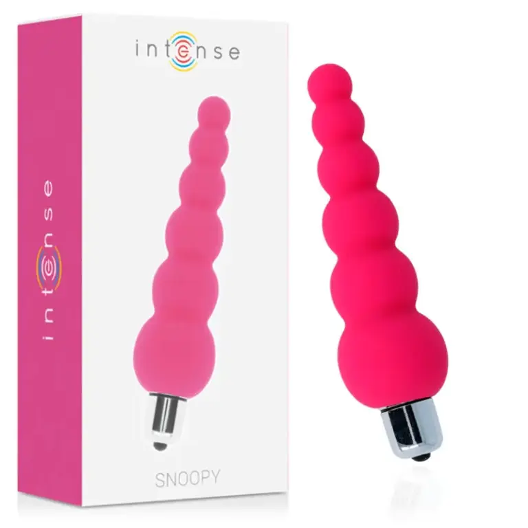 INTENSE Snoopy 7 Speeds Silicone Intense - Vibrador rosa suave y versátil