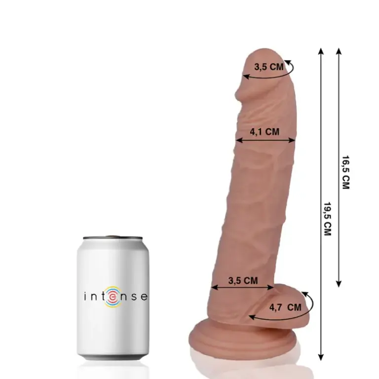 MR INTENSE - Dildo Realista 19.5 cm con Succión Firme