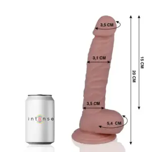 MR INTENSE - 19 Realistic Cock 20 cm: dildo realista flexible y seguro