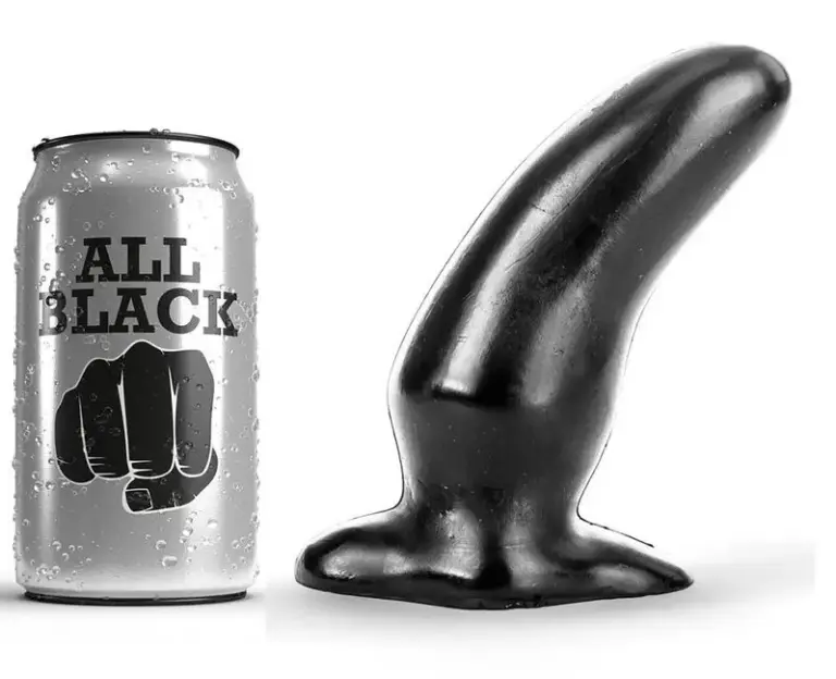 ALL BLACK - Anal Plug 13 cm para estimulación precisa y cómoda
