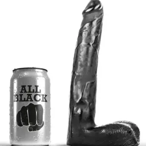 ALL BLACK - Dildo Realista 21 cm con textura estimulante