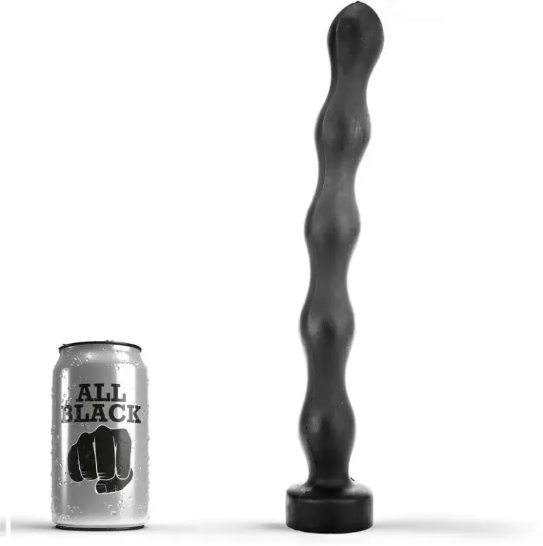 ALL BLACK - Anal Plug Ball 32 cm para expansión gradual anal