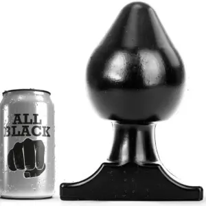 ALL BLACK - Anal Plug 19 cm: Placer anal cómodo y progresivo