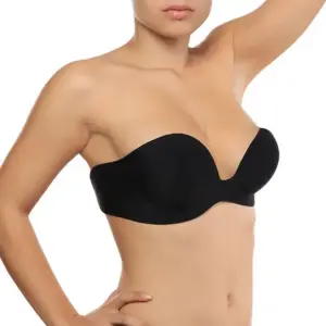 Bye-Bra Gala Bra Cup A Black: Sujetador adhesivo push-up sin tirantes