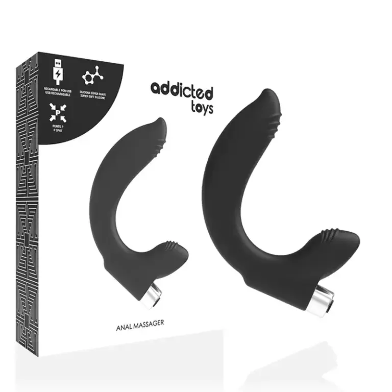Addicted Toys Vibrador Prostático Recargable Modelo 7 Negro