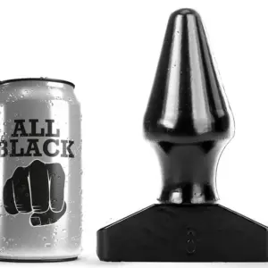 ALL BLACK - Plug Anal 15,5 cm para placer y comodidad