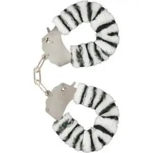 Toyjoy Furry Fun Cuffs Bondage Zebra: esposas suaves y seguras