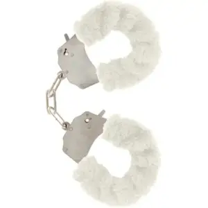 Toyjoy Furry Fun Cuffs Bondage White - Esposas suaves para muñecas