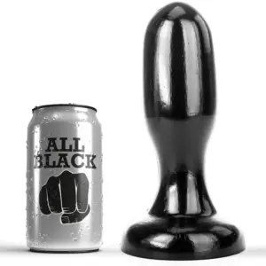 ALL BLACK - Plug Anal 19,5 cm para máximo placer seguro
