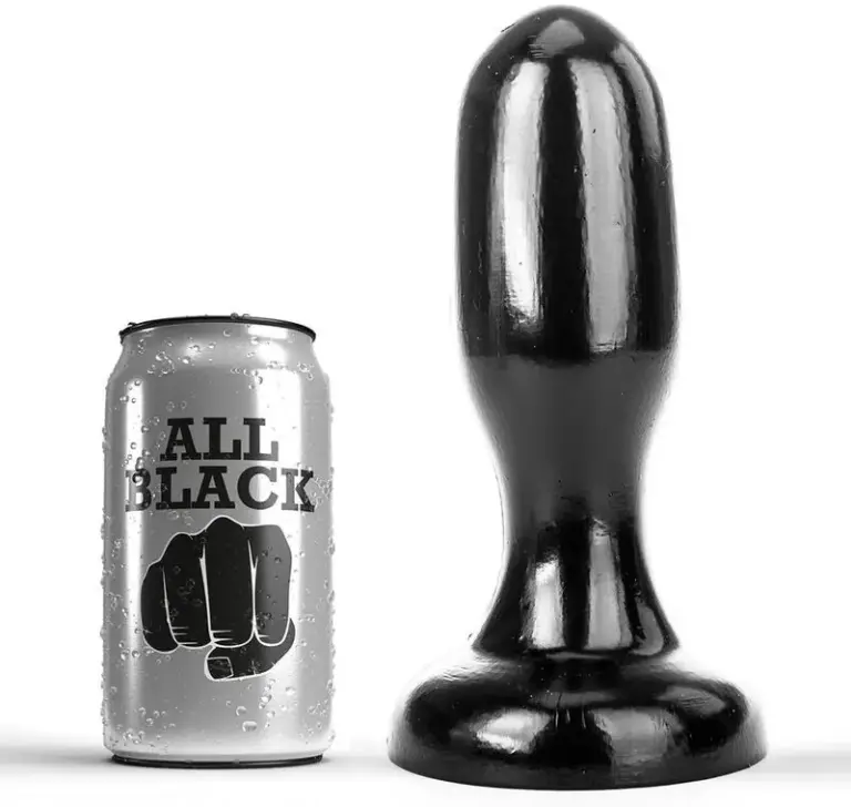 ALL BLACK - Plug Anal 19,5 cm para máximo placer seguro