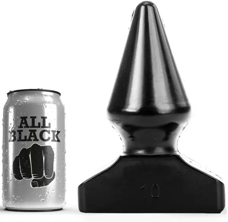 ALL BLACK - Plug Anal 20,5 cm para una experiencia intensa