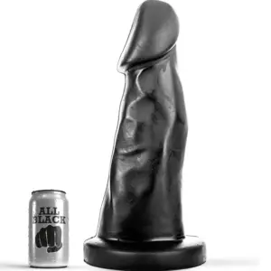 ALL BLACK - DONG 27 CM: dildo de gran tamaño y diseño ergonómico