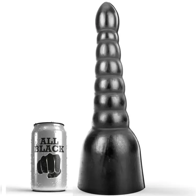ALL BLACK - Dildo 34 cm para experiencias intensas y seguras