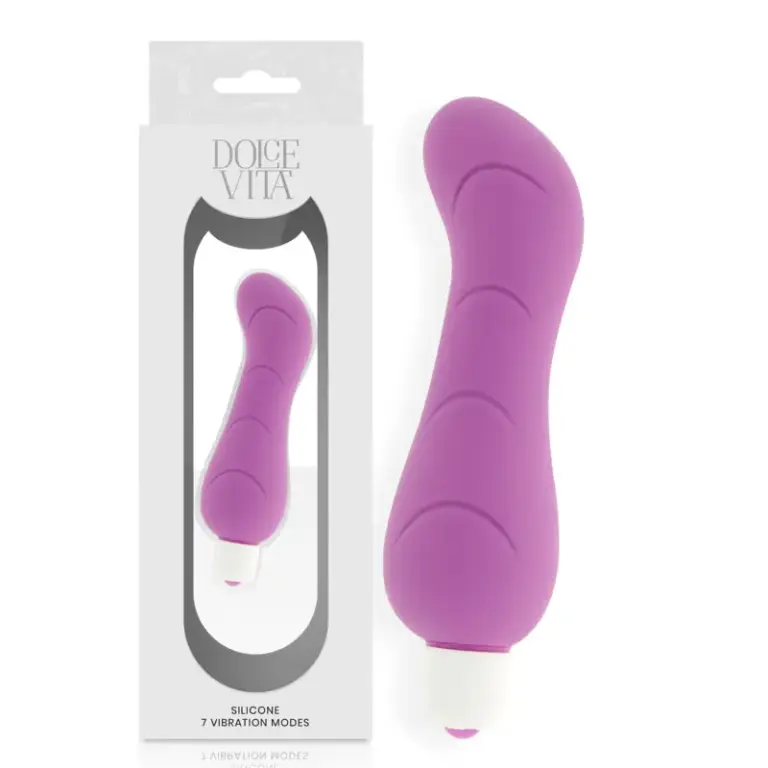 Dolce Vita G-Spot Purple Silicone: Vibrador Punto G versátil y elegante