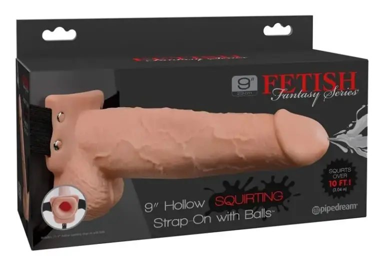 Fetish Fantasy Series - Arnés con dildo 9 Cum realista y expulsión