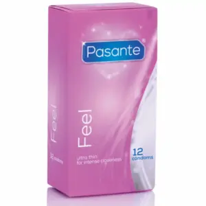 PASANTE Sensitive Ultra Fine Condoms - 12 preservativos ultrafinos para máxima sensibilidad