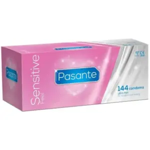 Preservativos Pasante Sensitive Ultrafinos 144 unidades para máxima sensibilidad