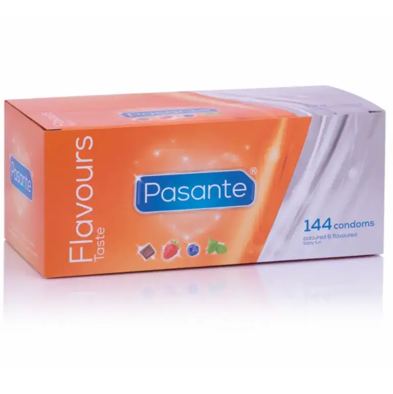 PASANTE Condoms Flavors 144 unidades de preservativos saborizados