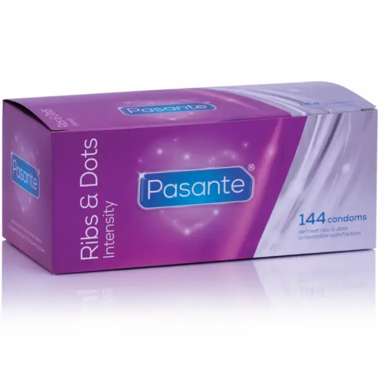 Pasante Points & Strips Intensity - Preservativos texturizados 144 unidades
