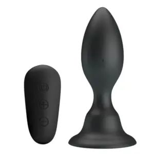 MR PLAY - Plug anal vibrador con control remoto negro