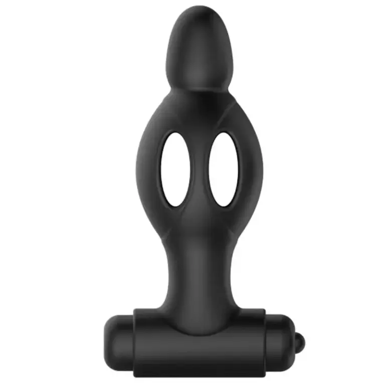 MR PLAY - Plug Anal de Silicona con Vibración y 10 Modos