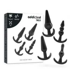 Addicted Toys - Set 4 Anal Plugs para máxima estimulación anal