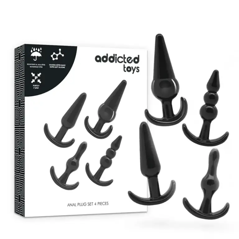 Addicted Toys - Set 4 Anal Plugs para máxima estimulación anal